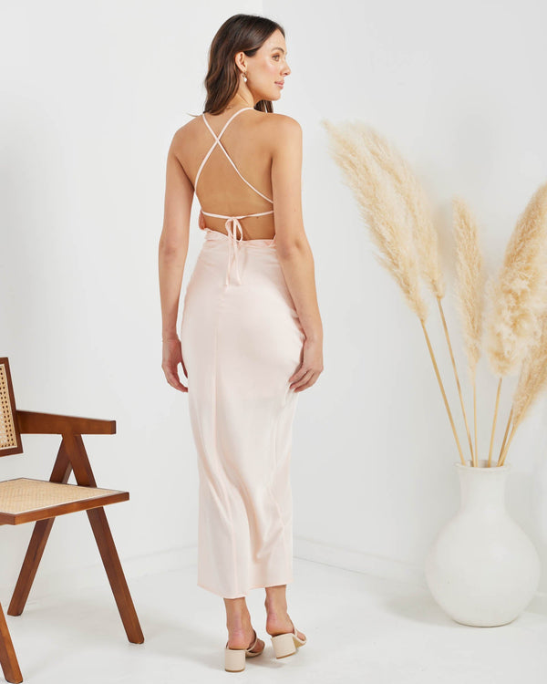 Diane Dress-Peach