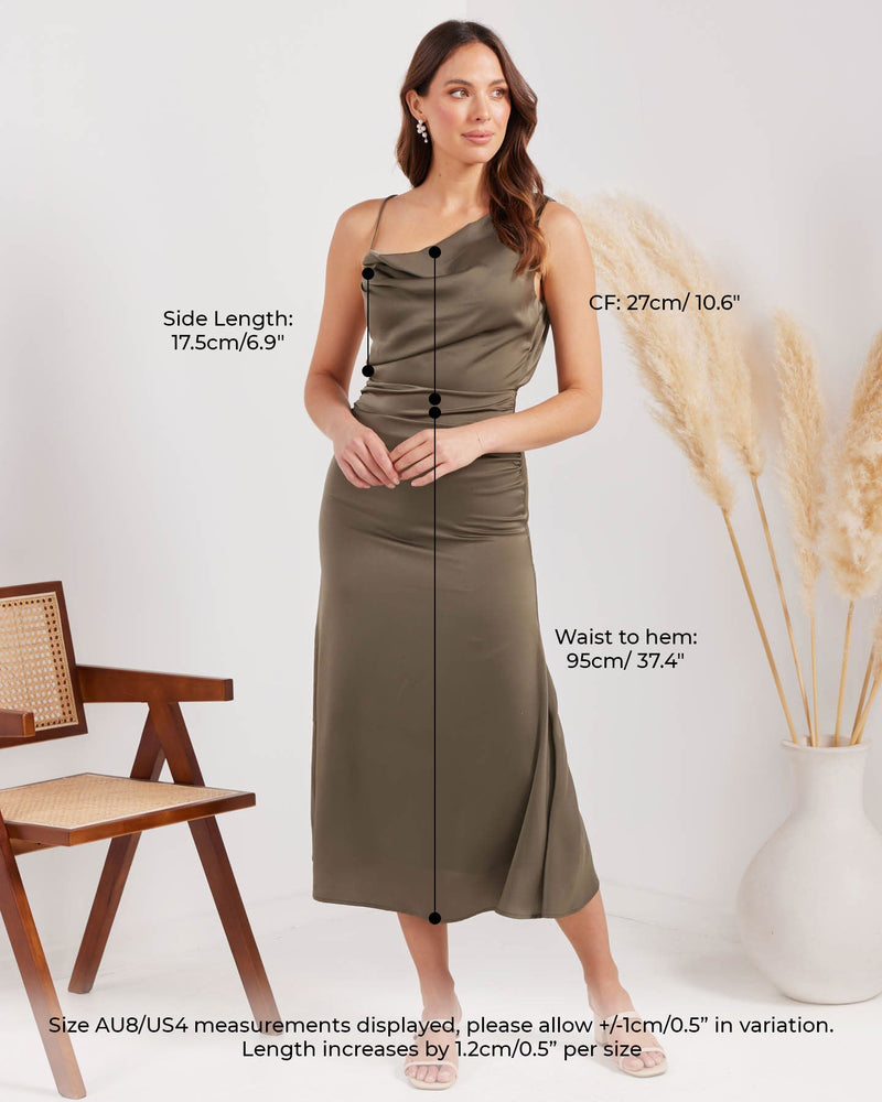 Daphne Dress-Rust
