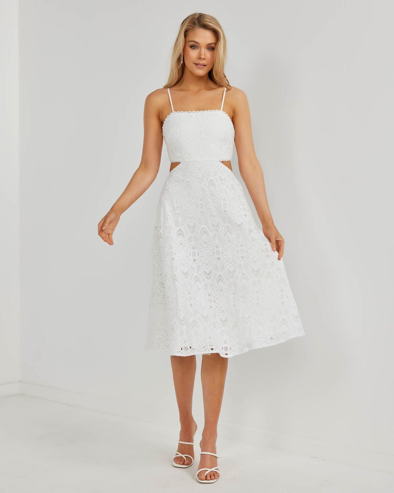 Emilia Dress-White