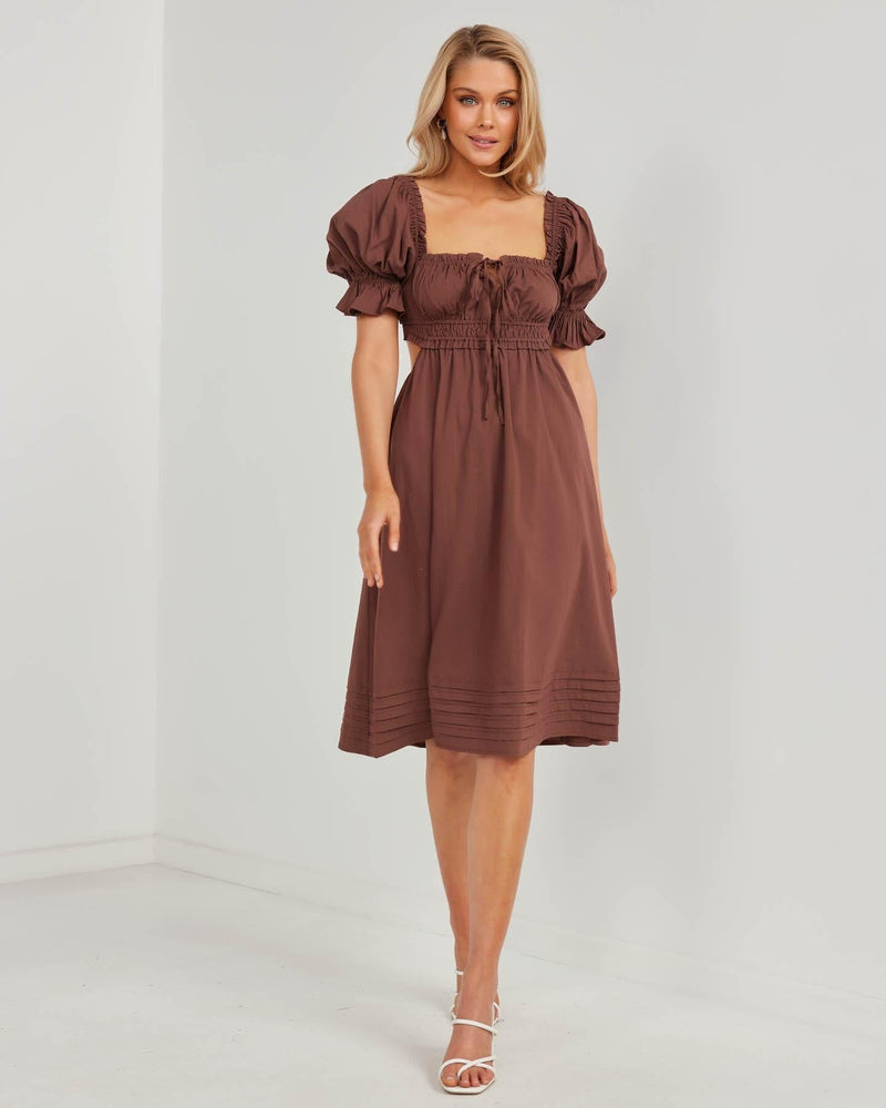 Janice Dress-Brown